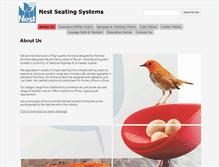 Tablet Screenshot of nestseating.com